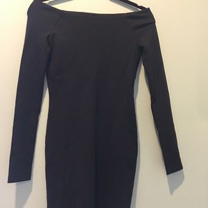 Women’s The Row Off-The-Shoulder Black Dress